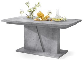 Mazzoni NOBLE NOIR Millenium Beton - 218 cm-es NYITHATÓ ASZTAL!