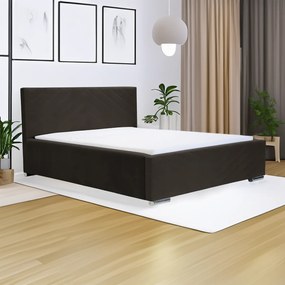Kárpitozott ágy tárolóval és COOL matraccal 180x200 cm Sötétbarna
