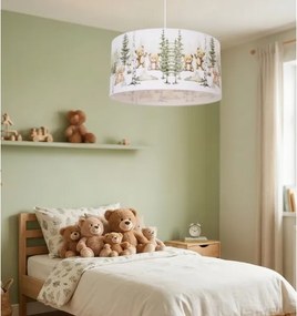 Gyerekszobai csillár KIDS ROOM 1xE27/60W/230V átm. 40 cm, állatkás