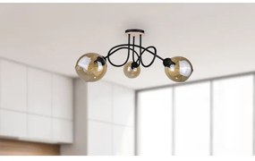 Felületre szerelhető csillár  VENUS WOOD 3xE27/60W/230V