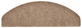 10 db krémszínű tűlyukasztott öntapadó lépcsőszőnyeg 65x21x4 cm