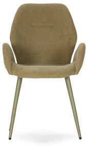 Zöld kárpitozott étkezőfotel szett 2 db-os Ansu – Marckeric