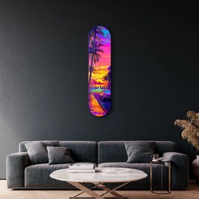 Miami üvegkép, 20×80 cm