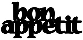 Fém fali dekoráció 59x27 cm Bon Appetit – Bystag