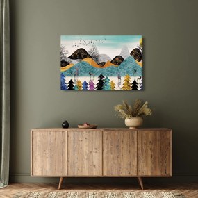 Grafikus kép szarvas (90x60 cm)