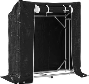 vidaXL Tűzifa állvány esővédővel 100,5x40,5x110,5 cm horganyzott acél