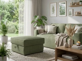 Taburet SMART COSARO tárolóhellyel 65x65 cm, mentás