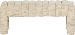 Bézs buklé párnázott pad Frex – WOOOD