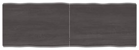 sötétbarna kezelt tömör asztallap 120x40x(2-6) cm