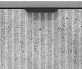 Széf fiókkal Beton szürke 89.5 x 33 x 82 cm Faanyag