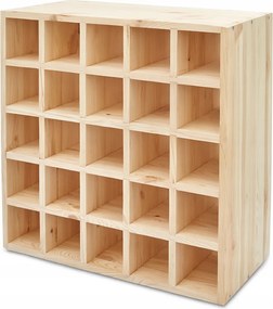 Fa Borosüvegtartó Állvány Moduláris Ajándék Polc 52x52