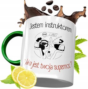 Zöld Bögre Oktatónak Születésnapi Ajándék fényképes nyomtatással