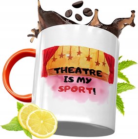 Narancssárga Bögre Színésznek Ajándék fényképes nyomtatással