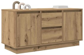 kézműves tölgy színű TV-szekrény LED-lámpákkal 100x41x50 cm