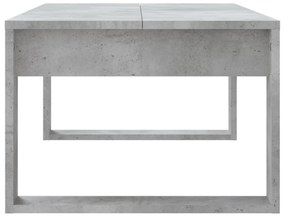 betonszürke szerelt fa dohányzóasztal 102x50x35 cm