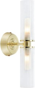 Markslöjd 109236 - Fürdőszobai fali lámpa RIMINI 2xG9/20W/230V IP44 sárgaréz