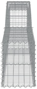 3 db íves horganyzott vas gabion kosár 400x30x40/60 cm