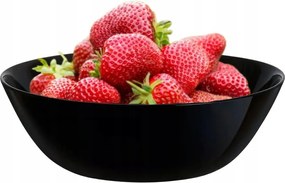 Luminarc Edzett Üveg Saláta tálaló fekete 16 cm-es salátástál