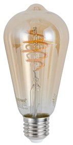 5 db Okos E27 Dimmelhető LED Izzó ST64 Borostyán 4.9W 320lm 2500K