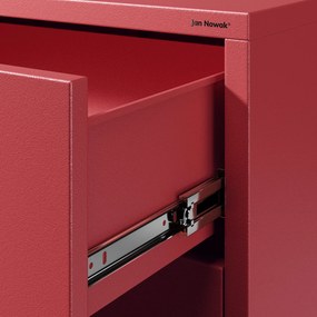 Komód CARLA , 800 x 1015 x 400 mm, Modern: piros