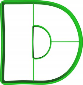 Oktató Keksz- És Mézeskalács lyukasztó D betű 8cm