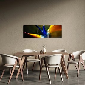 Kép - Egzotikus virág (órával) (90x30 cm)