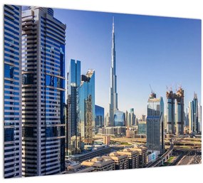 Kép - Dubai reggel (üvegen) (70x50 cm)