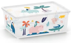 Fehér műanyag gyerek tárolódoboz 37x26x15 cm C Box Style – KIS