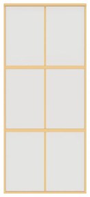aranyszínű ESG tejüveg és alumínium tolóajtó 90 x 205 cm