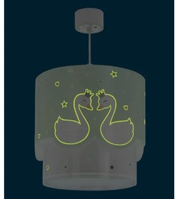 Dalber 61712H - Gyermekcsillár SWEET LOVE 1xE27/60W/230V zöld