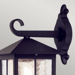 Elstead klasszikus kültéri fali lámpa winchester fekete átlátszó IP43 elsbl18-black