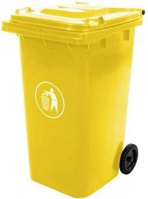 Hulladéktároló 240L sárga