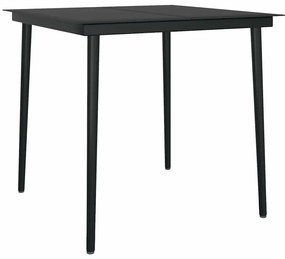 Étkezőgarnitúra 5 pcs Világosszürke Poli rattan