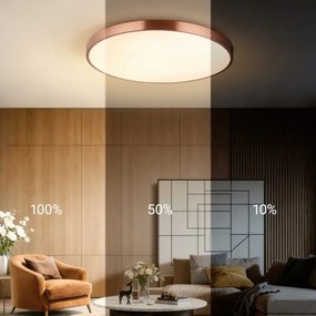Immax NEO 07323L-LED Fényerőszabályozható mennyezeti lámpa SEMPLICI 96W/230V Ø80 cm Wi-Fi Tuya rózsaszín + távirányító