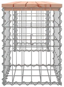 tömör duglászfenyő gabion kerti pad 103x31x42 cm