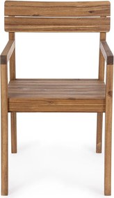 Natúr színű tömörfa kerti szék Rodano – Bizzotto