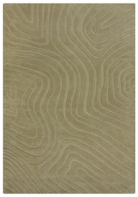 Khaki kézi szövésű gyapjú szőnyeg 200x290 cm Mesmerise Sage – Flair Rugs