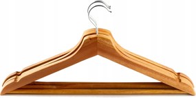 Ruhaakasztók fa ruhaszekrényhez 3 db-os szett barna