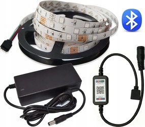 Rgb Led szalag szett 5m BLUETOOTH-on keresztül