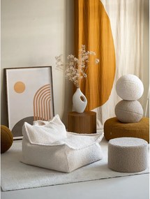 Krémszínű buklé gyerek babzsákfotel Chair – Wigiwama