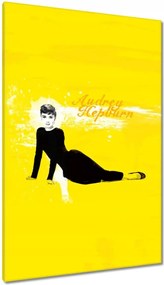 Vászonkép 80x120 Audrey Hepburn Citromsárga