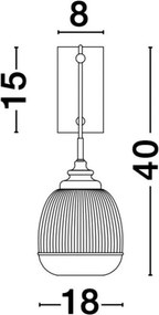 Fali Lámpa Arany MOND NOVA LUCE 9738200