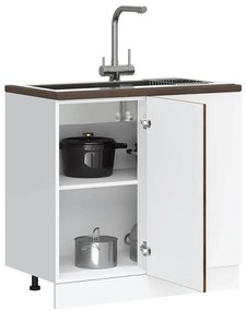 “Lyon” mosogató alapszekrény füstölt tölgy fűrészelt fa