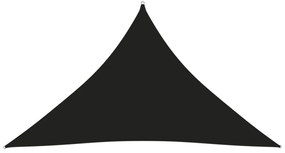 fekete háromszögű oxford szövet napvitorla 3,5 x 3,5 x 4,9 m