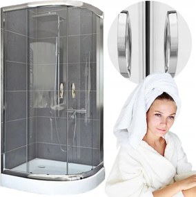 Stylio 80 félkör alakú kabin, átlátszó