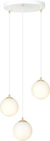 Emibig modern függeszték royal fehér arany emi1244/3