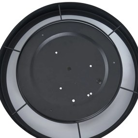 Modern mennyezeti lámpa fekete bársony 40 cm LED-del, 3 lépésben dimmelhető - Sue