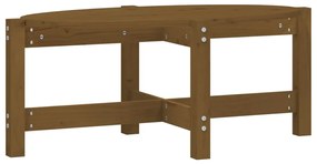 Mézbarna tömör fenyőfa dohányzóasztal 87 x 48 x 35 cm