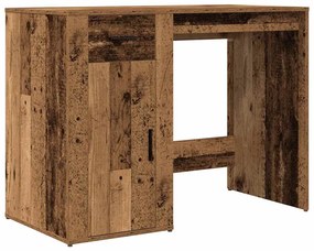 antik fa színű szerelt fa íróasztal 100 x 49 x 75 cm