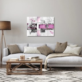 Az absztrakció képe (üvegen) (70x50 cm)